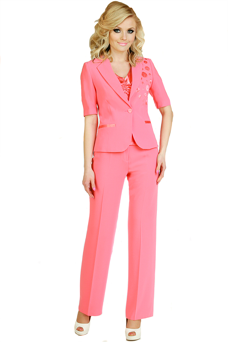 Картинка Костюм женский четверка ( жакет, блуза, брюки, юбка) от интернет-магазина женской одежды LaTaDa