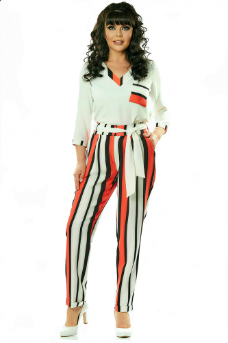 Картинка Костюм брючный (блуза, брюки) от интернет-магазина женской одежды LaTaDa