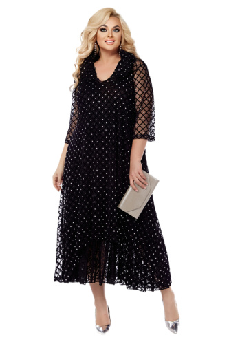 Вечерний комплект ( верхнее платье+ нижнее платье) от интернет-магазина женской одежды LaTaDa 