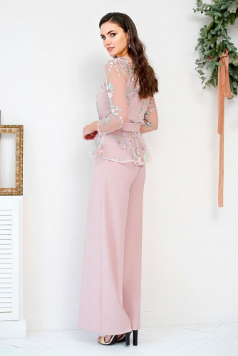 Картинка Костюм женский (блузон+пояс, топ, брюки) от интернет-магазина женской одежды LaTaDa