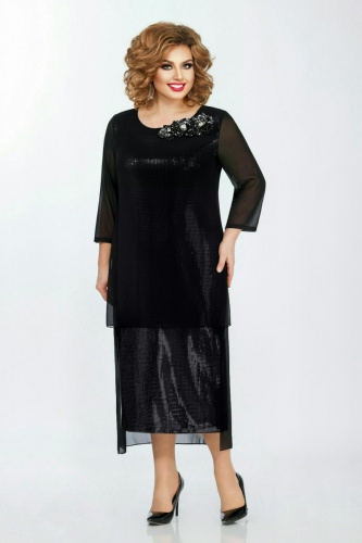 Платье вечернее со съемной брошью от интернет-магазина женской одежды LaTaDa 