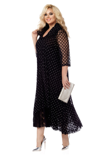 Вечерний комплект ( верхнее платье+ нижнее платье) от интернет-магазина женской одежды LaTaDa 