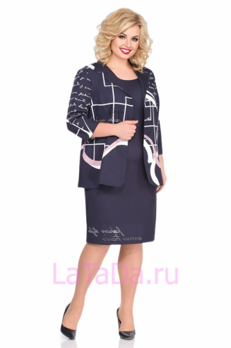 Картинка Костюм женский (платье, жакет) от магазина женской одежды LaTaDa