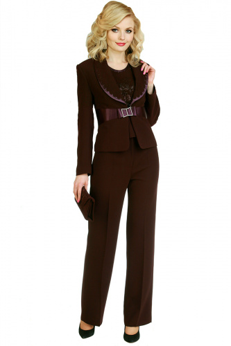 Картинка Костюм женский ( жакет, брюки, блуза+ сумочка ) от интернет-магазина женской одежды LaTaDa